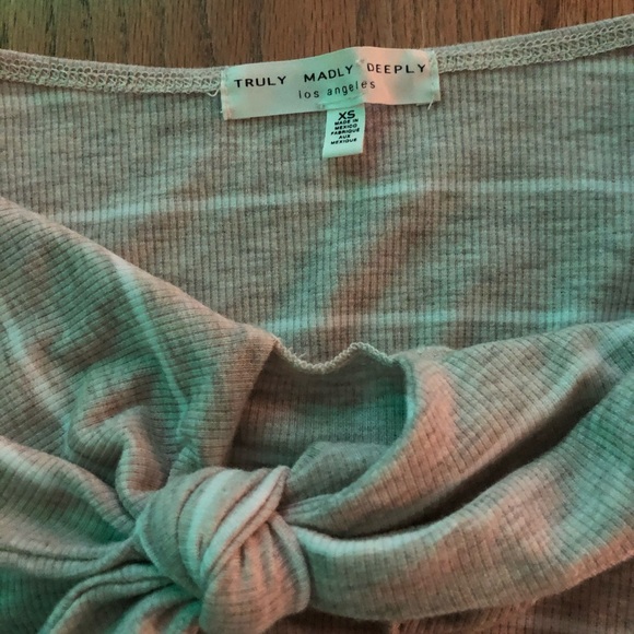 urban outfitters tie front tube top - Picture 4 of 4